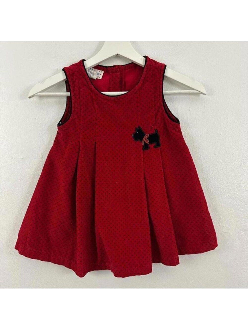 Vintage Samara Girls Polka Dot Red Dog Dress Size 4T